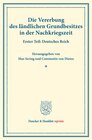 Buchcover Die Vererbung des ländlichen Grundbesitzes in der Nachkriegszeit.