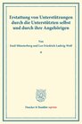 Buchcover Erstattung von Unterstützungen durch die Unterstützten selbst und durch ihre Angehörigen.