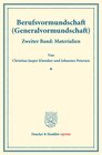 Buchcover Berufsvormundschaft (Generalvormundschaft).