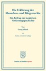 Buchcover Die Erklärung der Menschen- und Bürgerrechte.