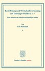 Buchcover Besiedelung und Wirtschaftsverfassung des Thüringer Waldes i. e. S.