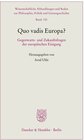 Buchcover Quo vadis Europa?