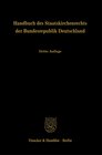 Buchcover Handbuch des Staatskirchenrechts der Bundesrepublik Deutschland.