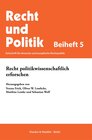 Buchcover Recht politikwissenschaftlich erforschen.
