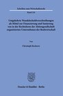 Buchcover Umgekehrte Wandelschuldverschreibungen als Mittel zur Finanzierung und Sanierung von in der Rechtsform der Aktiengesells