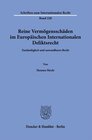 Buchcover Reine Vermögensschäden im Europäischen Internationalen Deliktsrecht.