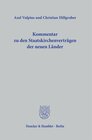 Buchcover Kommentar zu den Staatskirchenverträgen der neuen Länder.