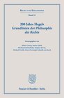 Buchcover 200 Jahre Hegels Grundlinien der Philosophie des Rechts.