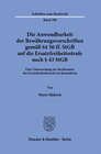 Die Anwendbarkeit der Bewährungsvorschriften gemäß §§ 56 ff. StGB auf die Ersatzfreiheitsstrafe nach § 43 StGB. width=