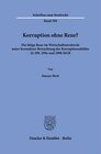 Buchcover Korruption ohne Reue?