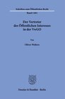 Buchcover Der Vertreter des Öffentlichen Interesses in der VwGO.