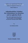 Buchcover Außerdienstliches Verhalten des Arbeitnehmers im deutschen und im englischen Recht.
