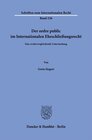 Buchcover Der ordre public im Internationalen Eheschließungsrecht.