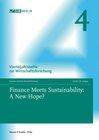 Buchcover Finance Meets Sustainability: A New Hope?