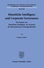 Buchcover Künstliche Intelligenz und Corporate Governance.