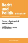 Buchcover Corona – Rechtspolitik im zweiten Jahr.