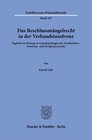 Buchcover Das Beschlussmängelrecht in der Verbandsinsolvenz.
