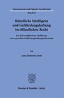 Buchcover Künstliche Intelligenz und Gefährdungshaftung im öffentlichen Recht.