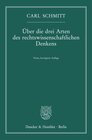 Buchcover Über die drei Arten des rechtswissenschaftlichen Denkens.