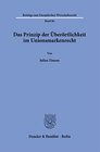 Buchcover Das Prinzip der Überörtlichkeit im Unionsmarkenrecht.