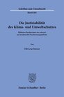 Buchcover Die Justiziabilität des Klima- und Umweltschutzes.