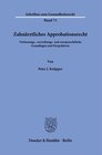 Buchcover Zahnärztliches Approbationsrecht.