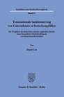 Buchcover Transnationale Sanktionierung von Unternehmen in Bestechungsfällen.