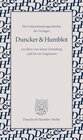 Buchcover Die Unternehmensgeschichte des Verlages Duncker & Humblot.