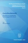 Buchcover Gerichtsrhetorik