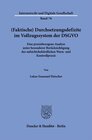 Buchcover (Faktische) Durchsetzungsdefizite im Vollzugssystem der DSGVO