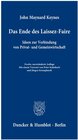 Buchcover Das Ende des Laissez-Faire.