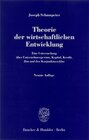 Buchcover Theorie der wirtschaftlichen Entwicklung.