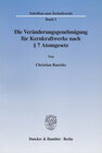 Buchcover Die Veränderungsgenehmigung für Kernkraftwerke nach § 7 Atomgesetz.