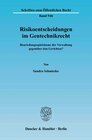 Buchcover Risikoentscheidungen im Gentechnikrecht.