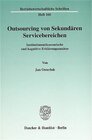 Buchcover Outsourcing von Sekundären Servicebereichen.