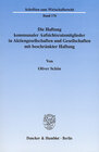 Buchcover Die Haftung kommunaler Aufsichtsratsmitglieder in Aktiengesellschaften und Gesellschaften mit beschränkter Haftung.