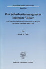 Buchcover Das Selbstbestimmungsrecht indigener Völker.