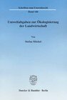 Buchcover Umweltabgaben zur Ökologisierung der Landwirtschaft.