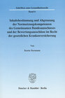 Buchcover Inhaltsbestimmung und Abgrenzung der Normsetzungskompetenzen des Gemeinsamen Bundesausschusses und der Bewertungsausschü