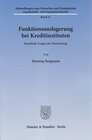 Buchcover Funktionsauslagerung bei Kreditinstituten.