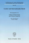 Buchcover Gender und Internationales Recht.