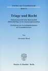 Buchcover Triage und Recht.