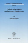 Buchcover Parlamentsfernsehen des Deutschen Bundestages.