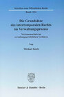 Buchcover Die Grundsätze des intertemporalen Rechts im Verwaltungsprozess.