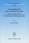 Buchcover Gerechtigkeit als "Die Unruh im Uhrwerk".