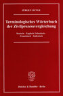 Buchcover Terminologisches Wörterbuch der Zivilprozessvergleichung.