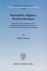 Buchcover Interaktion religiöser Rechtsordnungen.