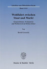 Buchcover Wohlfahrt zwischen Staat und Markt.