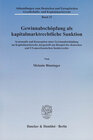 Buchcover Gewinnabschöpfung als kapitalmarktrechtliche Sanktion.