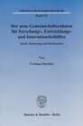 Buchcover Der neue Gemeinschaftsrahmen für Forschungs-, Entwicklungs- und Innovationsbeihilfen.